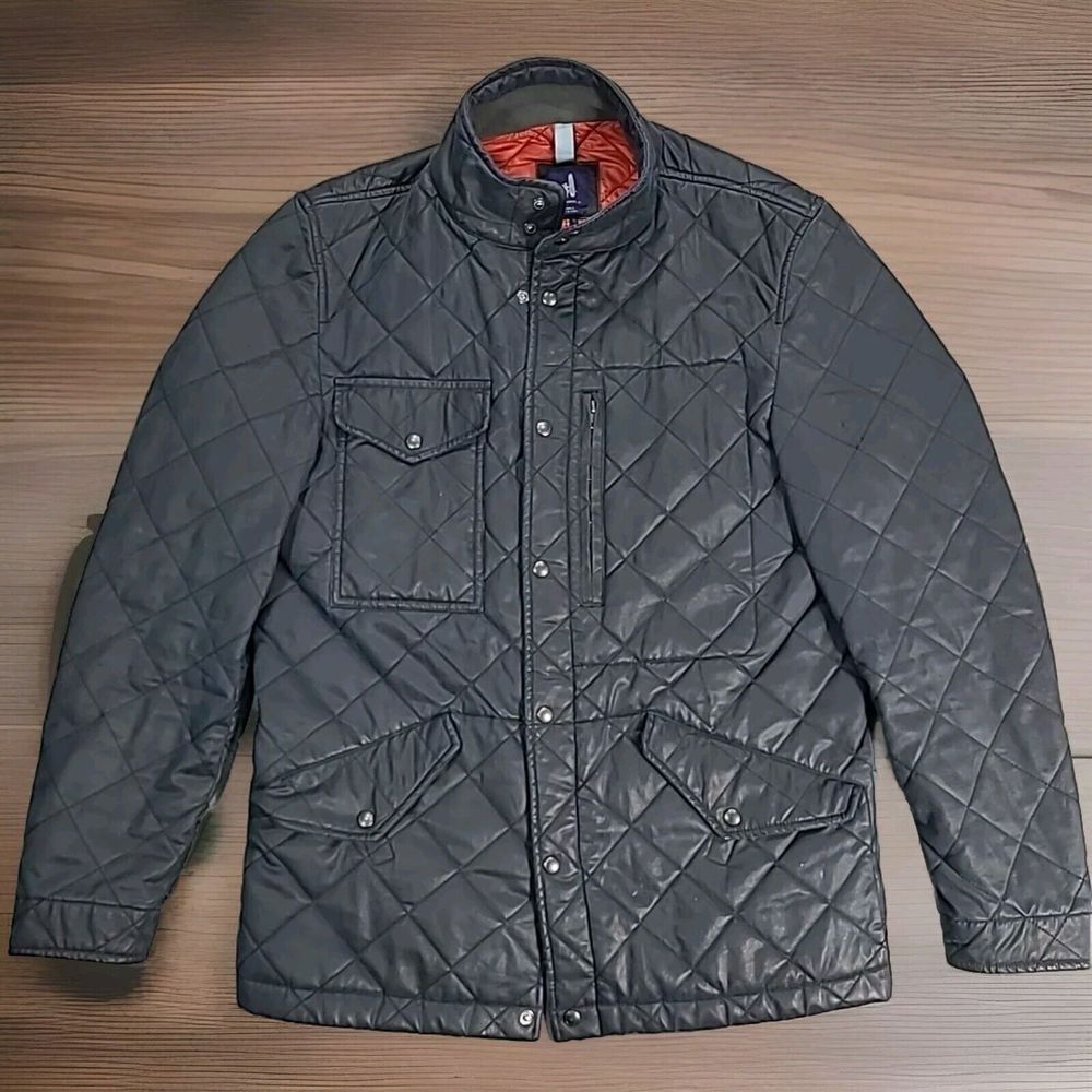 JOHNNIE-O $378 NAVY BLUE WELDON ANTIQUE COTTON QUILTED JACKET SZ S SMALL